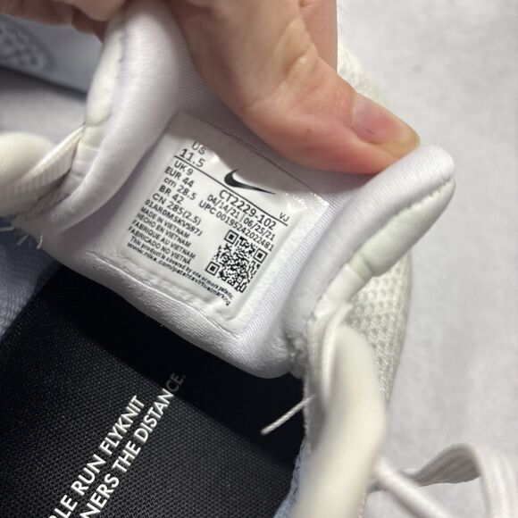 Nike ZoomX Invincible Run Flyknit 'White Dynamic Turquoise' Women's Size 11.5 - Picture 6 of 7